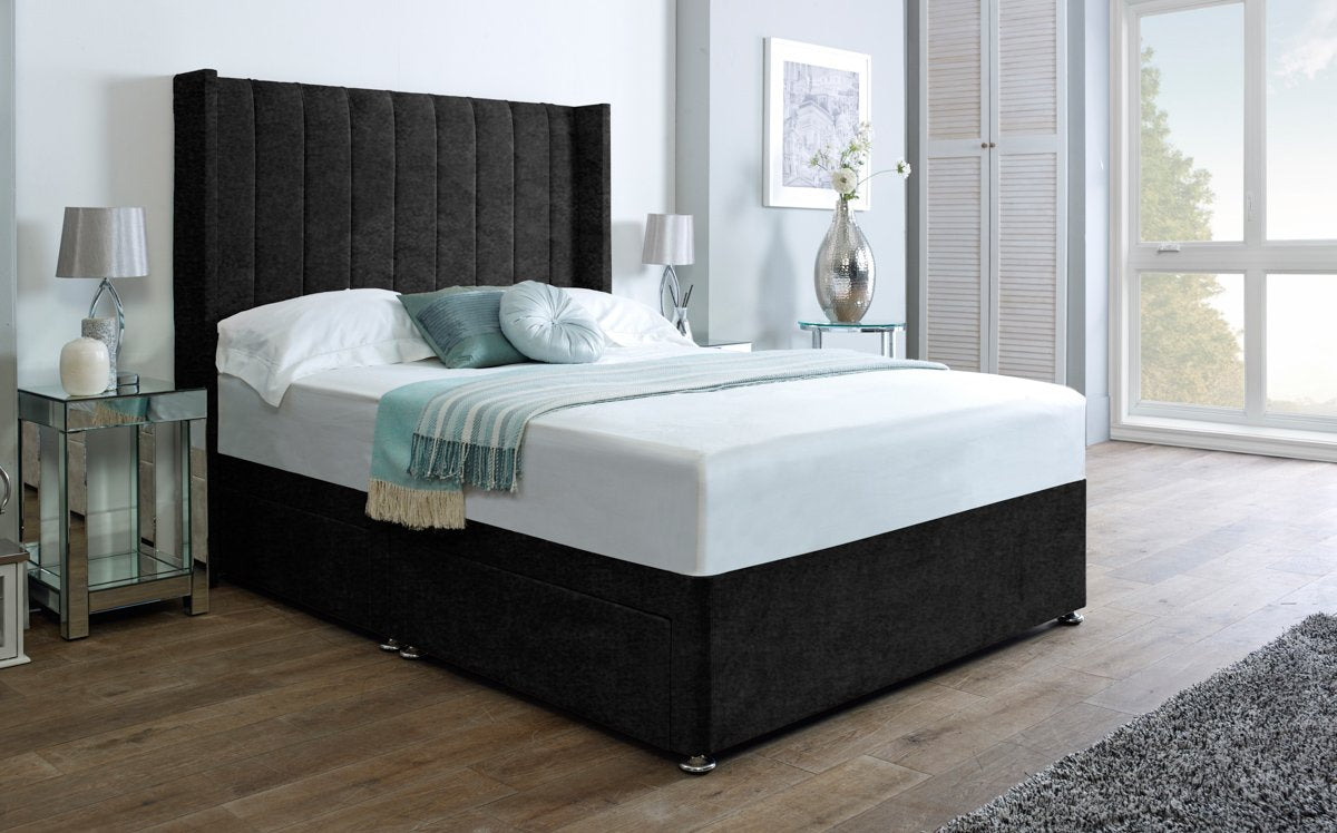Colorado Wingback Divan Bed Set – Modern Beds